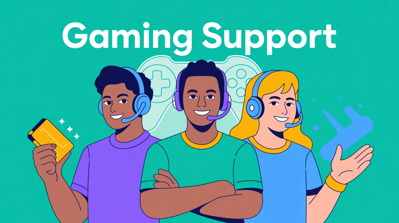 Friendly support team ready to help with gaming questions and assistance