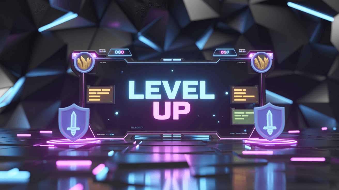 Colorful gaming interface with vibrant graphics and exciting visual elements